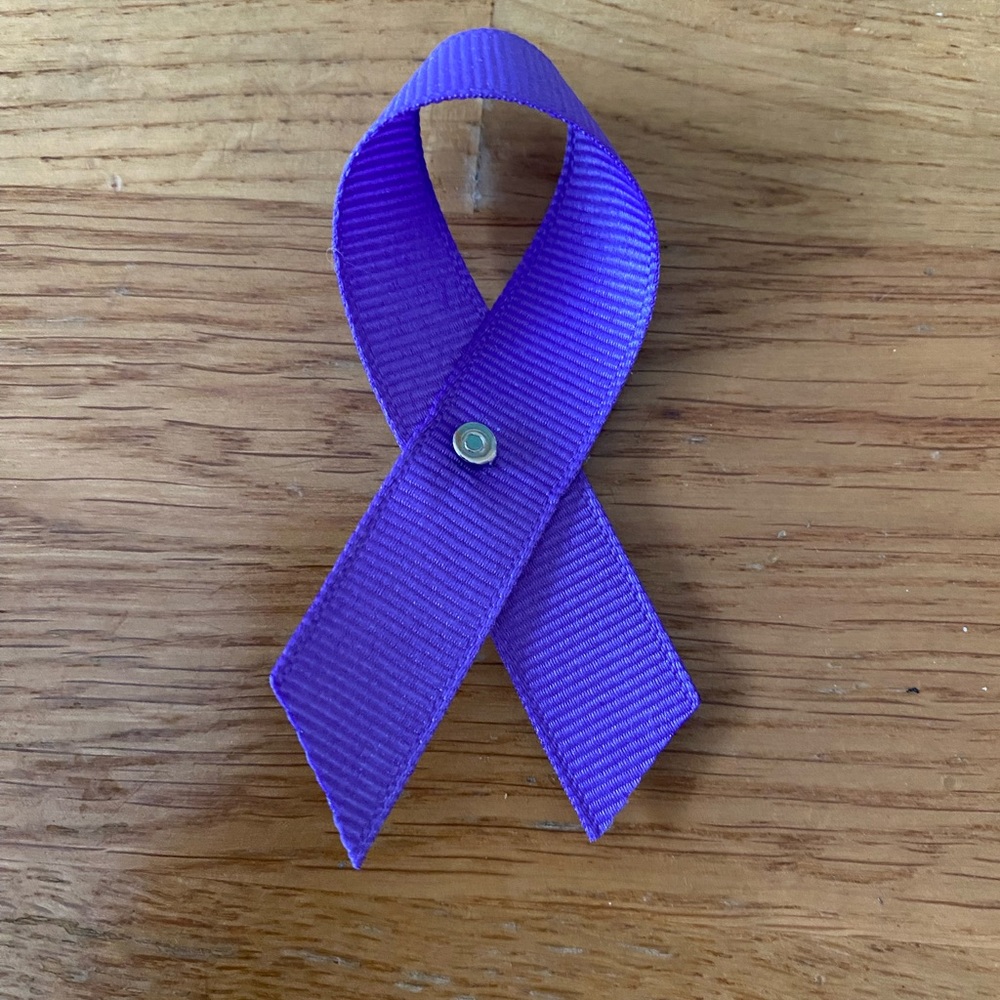 New Purple Awareness Ribbon Pin